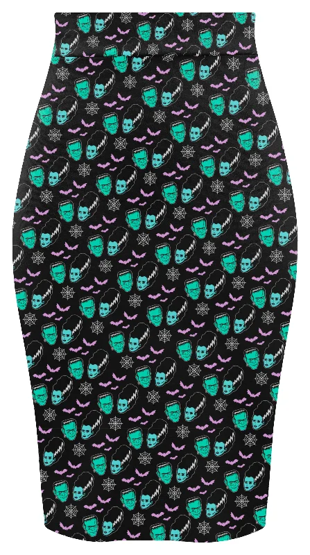 Monster Love Pencil Skirt velvet skirt plush